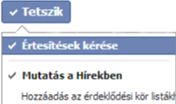 facebook ertesitesek kerese